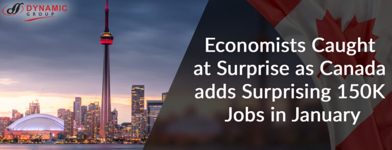 Economists Caught at Surprise as Canada adds Surprising 150K Jobs in January