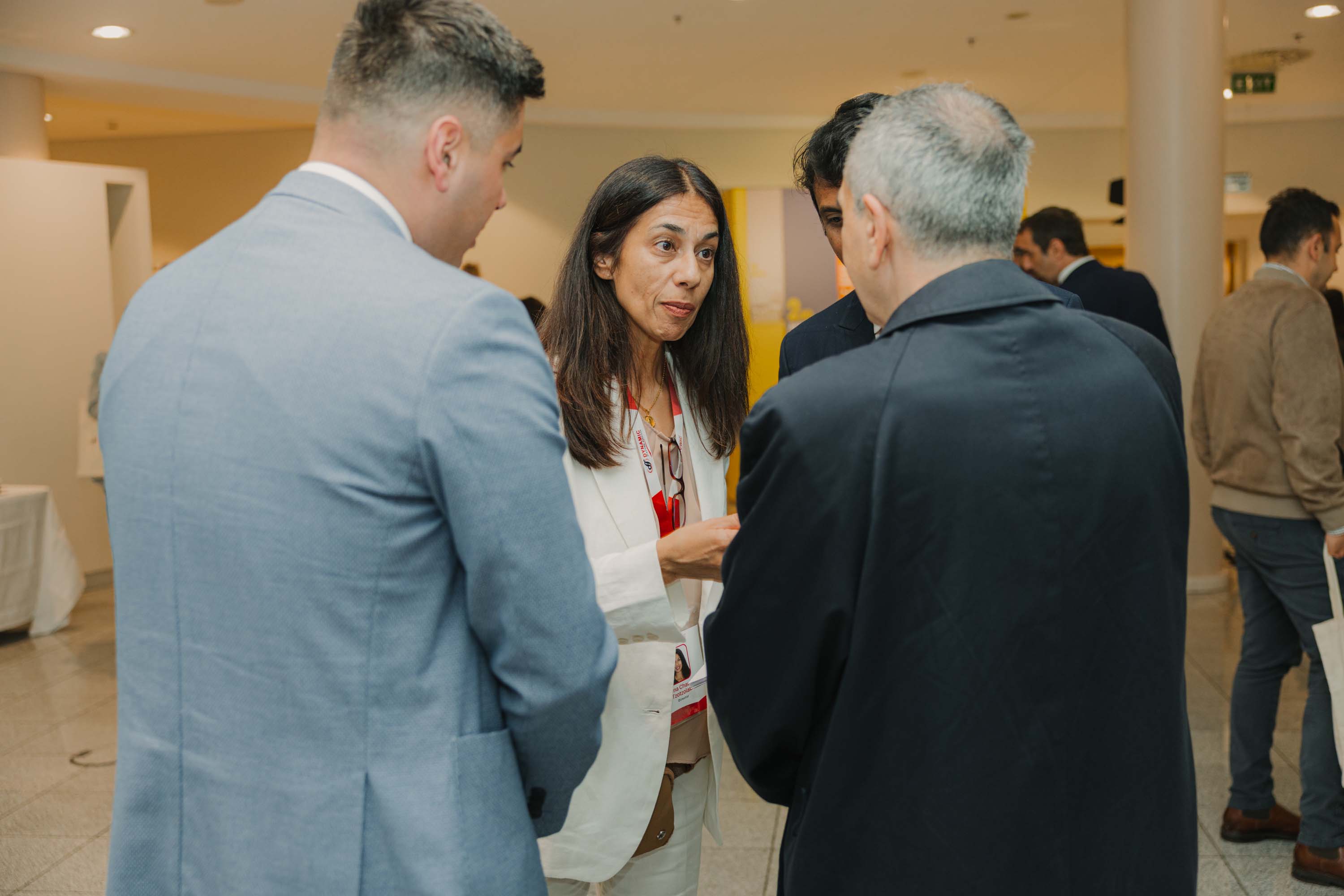 Attendees mingling